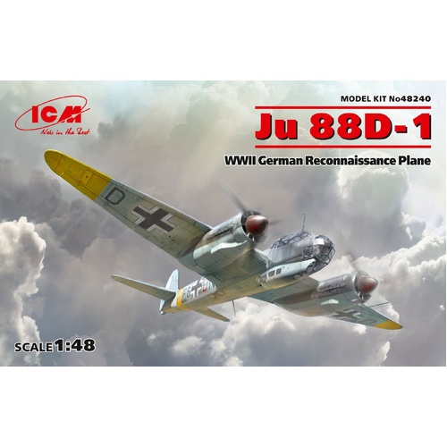 ICM 1/48 Ju 88D-1 WWII German Reconnaissance Plane Plastic Model Kit