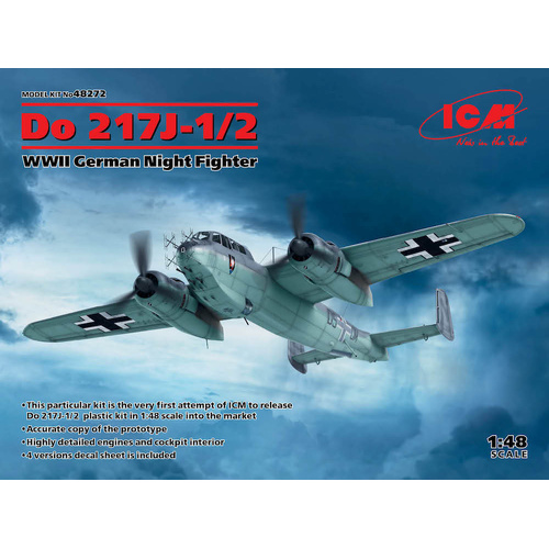 ICM 1/48 Do 217J-1/2 WWII German Night Fighter Plastic Model Kit