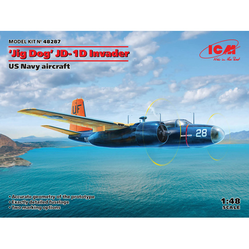 ICM 1/48 Jig Dog' JD-1D Invader US Navy Aircraft Plastic Model Kit