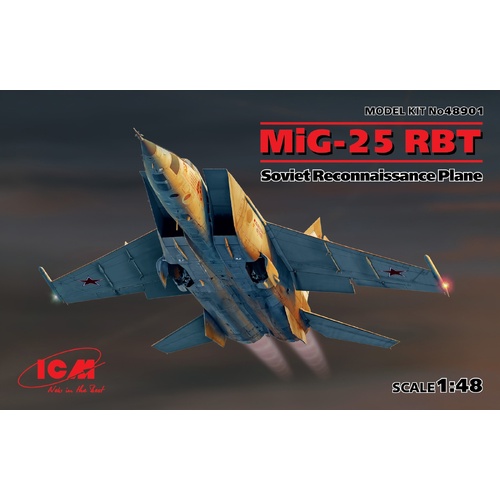 ICM 1/48 MiG-25 RBT Soviet Reconnaissance Plane Plastic Model Kit