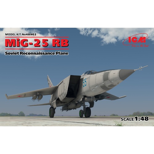ICM 1/48 MiG-25 RB Soviet Reconnaissance Plane Plastic Model Kit