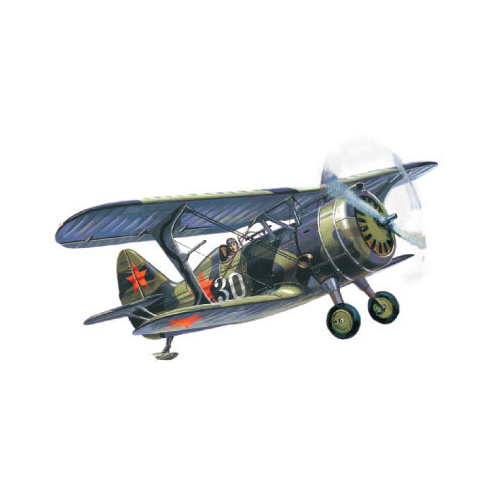 ICM 1/72 I-15 bis WWII Soviet Biplane Fighter Plastic Model Kit