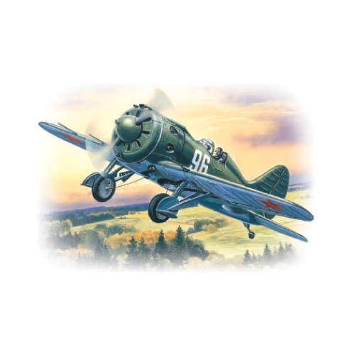 ICM 1/72 I-16 Type 28 WWII Soviet Fighter Plastic Model Kit
