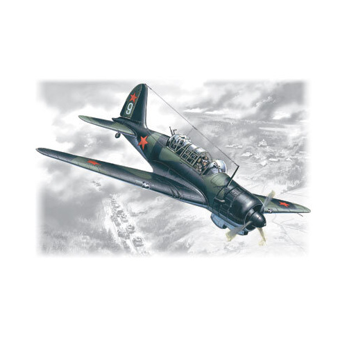 ICM 1/72 Su-2R WWII Soviet Reconnaissance Plane Plastic Model Kit