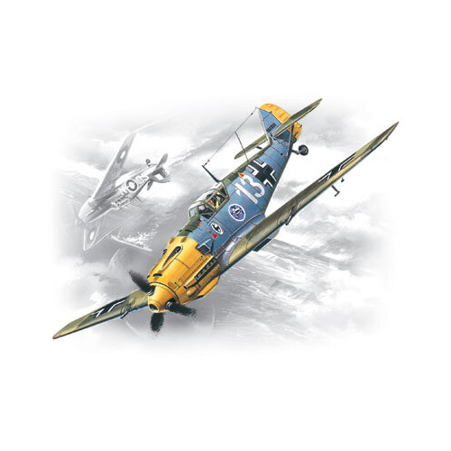 ICM 1/72 Messerschmitt Bf 109E-3 WWII German Fighter Plastic Model Kit