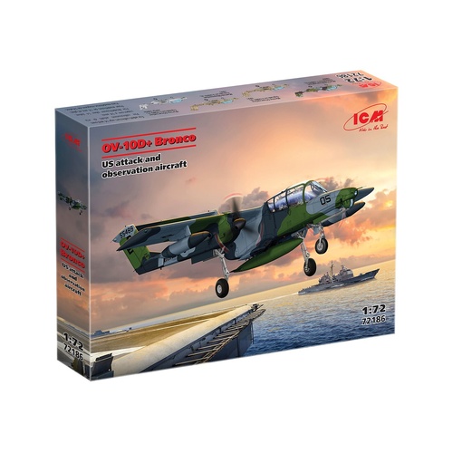 ICM 1/72 OV-10D+ Bronco US Attack and observation Aircraft Plastic Model Kit