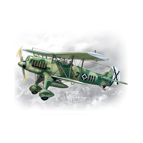 ICM 1/72 Heinkel He 51B-1 Spanish Air Force Biplane Fighter Plastic Model Kit