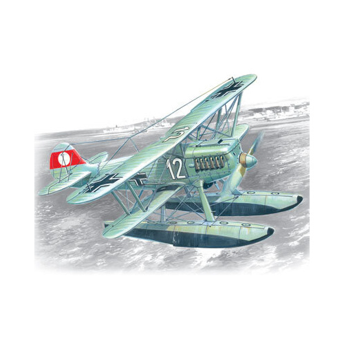 ICM 1/72 Heinkel He 51B-2 German Floatplane Fighter Plastic Model Kit