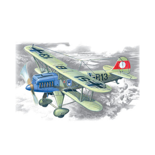 ICM 1/72 Heinkel He 51A-1 German Biplane Fighter Plastic Model Kit