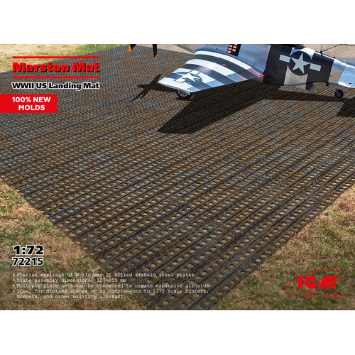 ICM 1/72 Marston Mat US Landing Mat WWII Plastic Model Kit