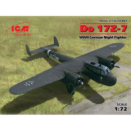 ICM 1/72 Do 17Z-7 WWII German Night Fighter Plastic Model Kit