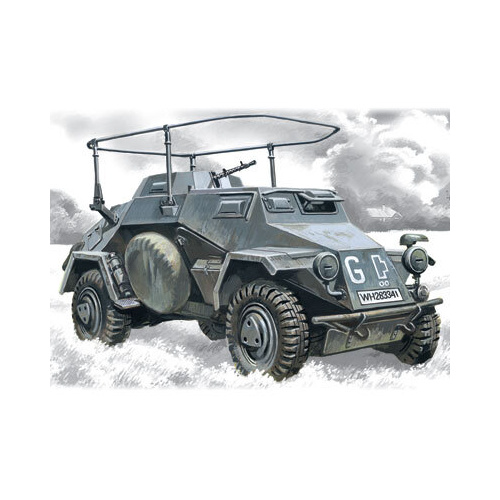 ICM 1/72 Sd.Kfz.223 German Radio Communication Vehicle Plastic Model Kit