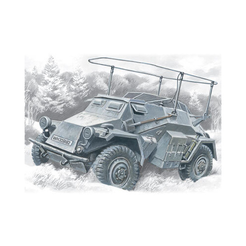 ICM 1/72 Sd.Kfz.261 German Radio Communication Vehicle Plastic Model Kit