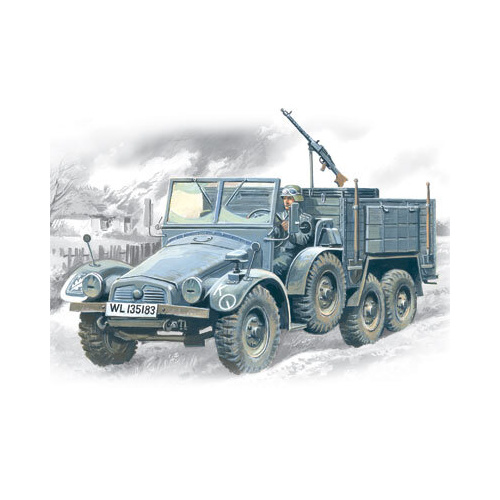 ICM 1/72 Krupp L2H143 Kfz.70 German Light Army Truck Plastic Model Kit