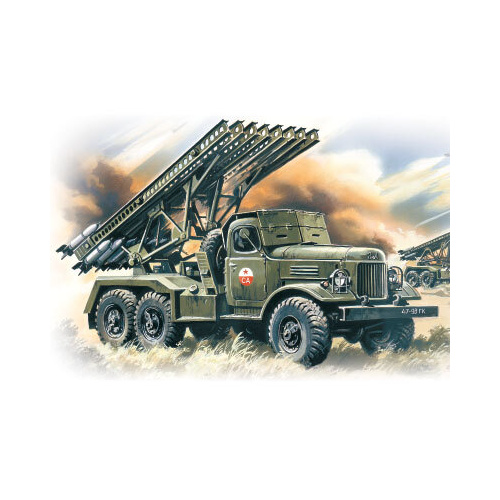 ICM 1/72 BM-13-16 “Katiusha” Mult. Launch Rocket System on ZiL-157 base Plastic Model Kit