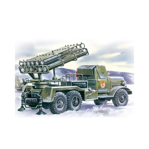 ICM 1/72 BM-24-12 Multiple Launch Rocket System on ZiL-157 base Plastic Model Kit