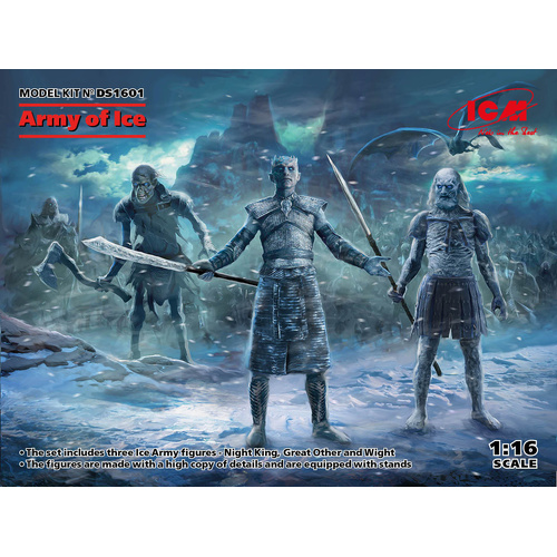 ICM 1/16 Army of Ice (Night King) Plastic Model Kit Diorama Set