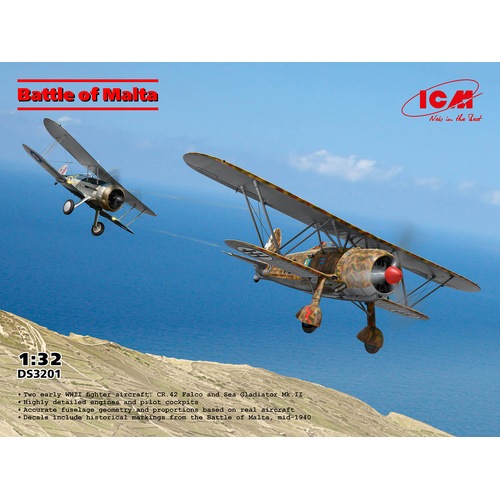 ICM 1/32 Battle of Malta Plastic Model Kit Diorama Set