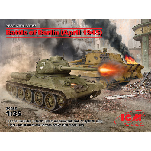 ICM 1/35 Battle of Berlin (April 1945) Plastic Model Kit Diorama Set