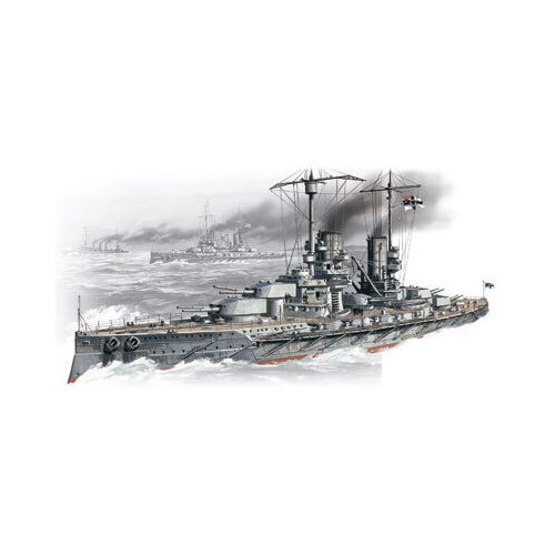 ICM 1/350 'Großer Kurfürst' WWI German Battleship Plastic Model Kit