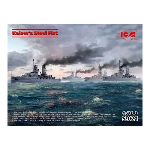 ICM 1/700 Kaiser's Steel Fist Plastic Model Kit