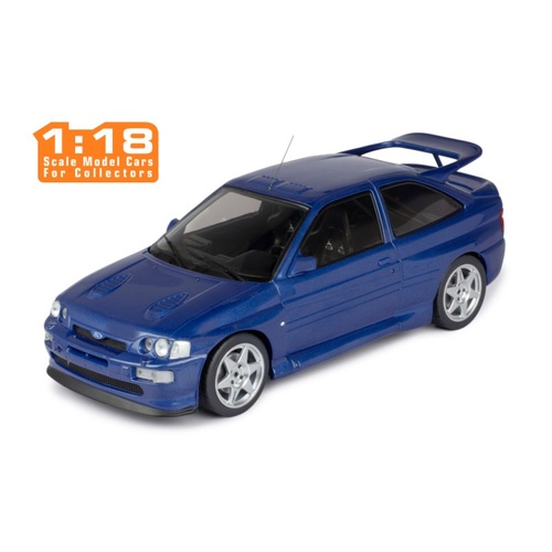 IXO Models 1/18 Ford Escort RS Cosworth "Ready To Race" Metallic Blue - 1996
