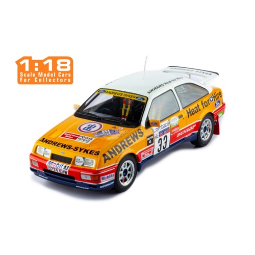 IXO Models 1/18 Ford Sierra RS Cosworth #33 R.Brookes - N.Wilson Lombard Rac Rally 1989