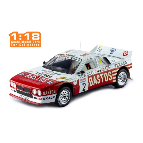 IXO Models 1/18 Lancia 037 Rally #2 P.Snijers - D.Colebunders Rally Ypres 1985