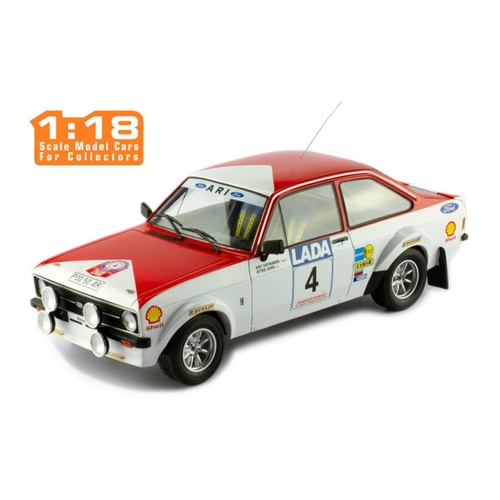 IXO Models 1/18 Ford Escort MK II RS 1800 #4 A.Vatanen - A.Aho Rally 1000 Lakes 1977