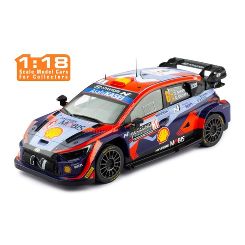 IXO Models 1/18 Hyundai i20 N Rally1 - #6 Sordo/Carrera - Rallye Monte-Carlo 2023