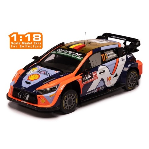 IXO Models 1/18 Hyundai i20 N Rally1 Hybrid #11 T.Neuville - M.Wydaeghe Safari Rally Kenya 2024