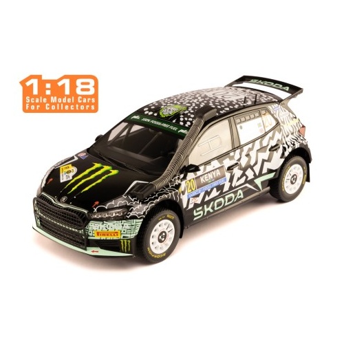 IXO Models 1/18 SKODA FABIA Rally2 (2023) #22 O.Solberg - E.Edmondson Safari Rally Kenya 2024