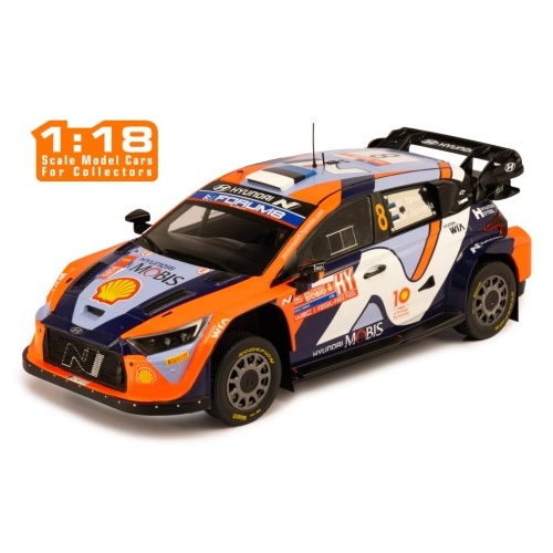IXO Models 1/18 HYUNDAI i20 N Rally1 #8 O.Tänak - M.Järveoja Rally Chile 2024