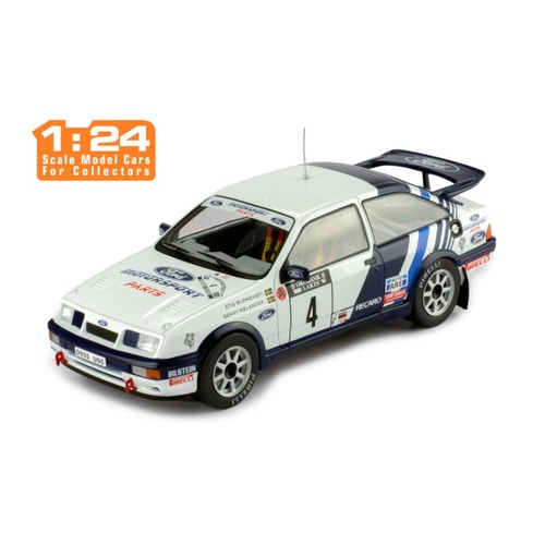 IXO Models 1/24 Ford Sierra RS Cosworth #4 S.Blomquist - B.Melander  Rally 1000 Lakes 1988