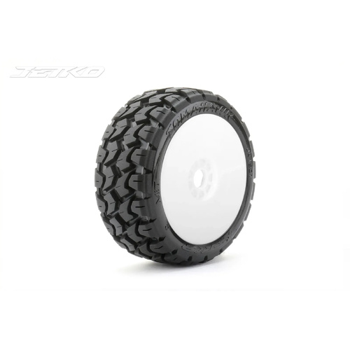 Jetko 1/8 Buggy EX-TOMAHAWK/Dish LW/White/Medium Soft/Belted [1501DWMSGB]