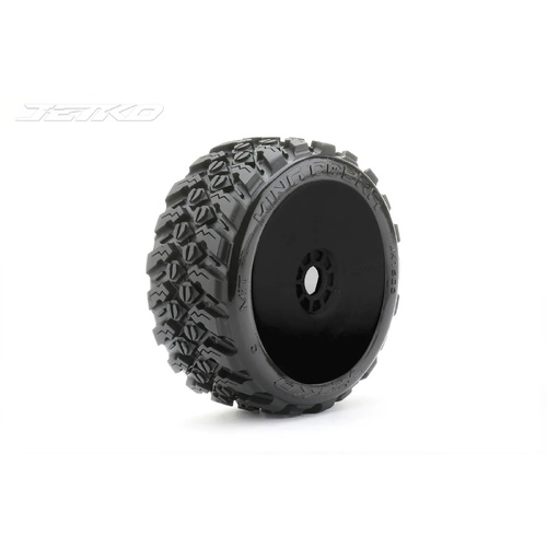 Jetko 1/8 Buggy EX-KING COBRA/Dish LW/Black Rim/Medium Soft/Belted [1502DBMSGB]