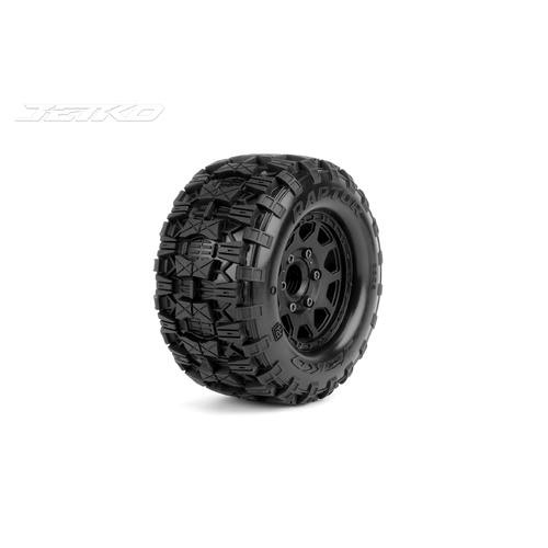 Jetko 1/10 MT 2.8 EX-RAPTOR/Claw Rim/Black/Medium Soft/Glued/Belted