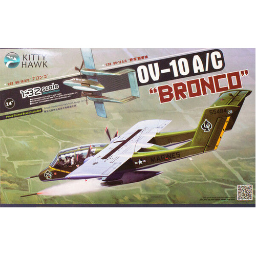 Kitty Hawk 1/32 OV-10A/C Bronco Plastic Model Kit