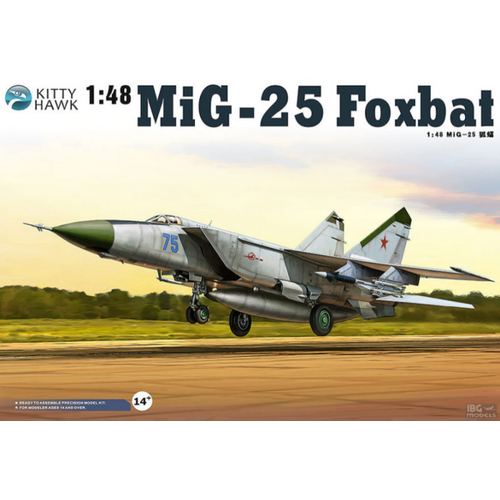 Kitty Hawk 1/48 MIG-25 PD/PDS Foxbat Plastic Model Kit