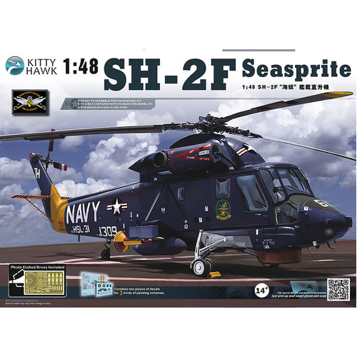 Kitty Hawk 1/48 SH-2F Seasprite Plastic Model Kit