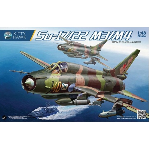 Kitty Hawk 1/48 Su-17M3/M4 "Fitter D" Plastic Model Kit