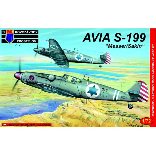Kovozavody 1/72 Avia S-199 Izrael Plastic Model Kit
