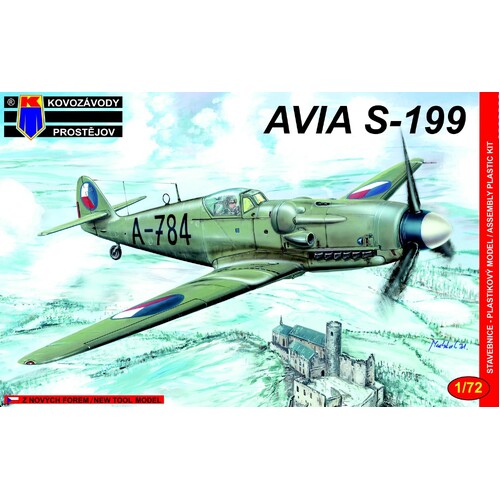 Kovozavody 1/72 Avia S-199 Late Plastic Model Kit