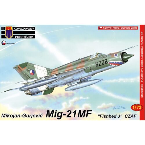 Kovozavody 1/72 MiG-21MF CZAF Plastic Model Kit