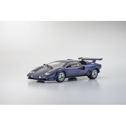 Kyosho 1/18 Lamborghini Countach LP 5000 Quattrovalvole -Dark Blue Metallic- Diecast Model Car