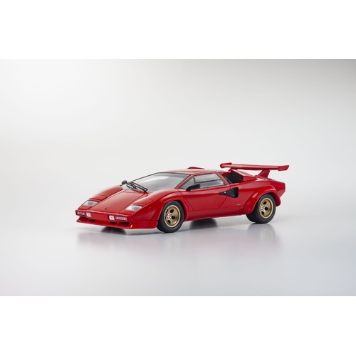 Kyosho 1/18 Lamborghini Countach LP 5000 Quattrovalvole -Red/Black interior- Diecast Model Car