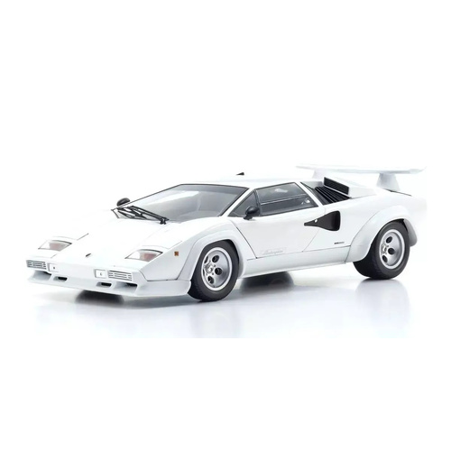 Kyosho 1/18 Lamborghini Countach LP 400 S White (Int. Black) Diecast Model Car