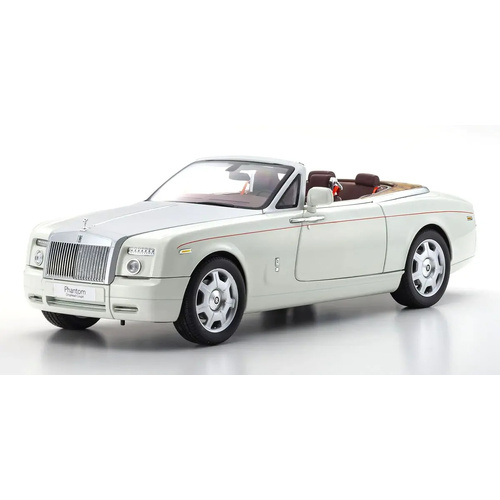Kyosho 1/18 Rolls-Royce Phantom Drophead Coupe English White Diecast Model Car