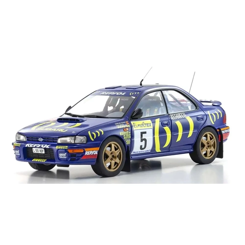 Kyosho 1/18 Subaru Impreza 1995 Monte-Carlo Nr. 5 Diecast Model Car