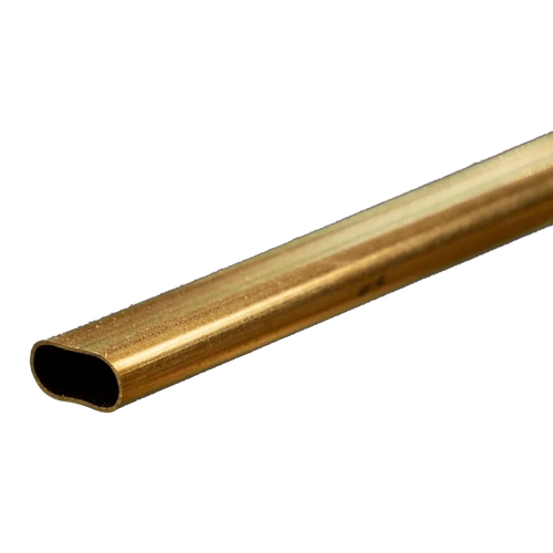 K&S 300mm Large Brass Oval Tube (1 piece)
